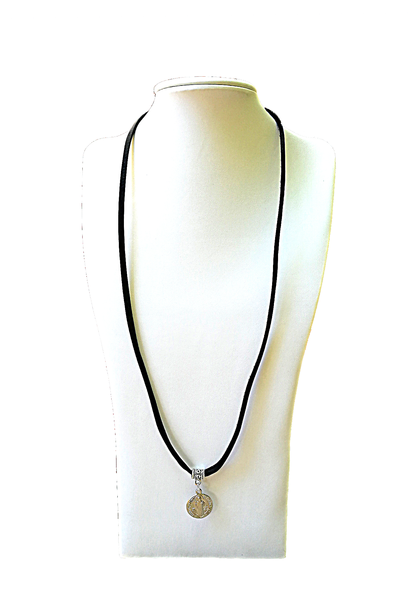 Collana di raso nero con circuito oscillante